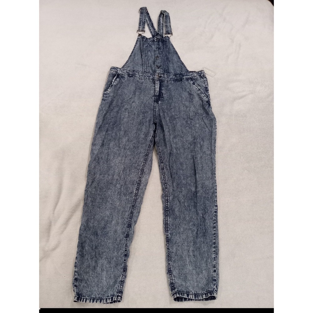 NWT‎ Womens Plus Size Forever 21 2x Blue Denim Jean Overalls Long New
